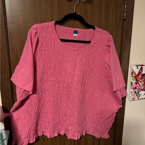 Old Navy Pink Textured Women's Blouse